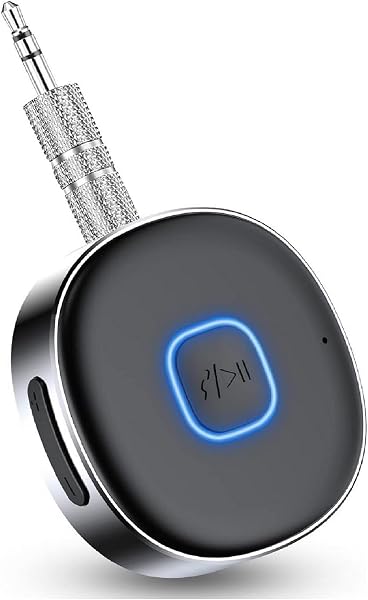 HORJOR Ricevitore Bluetooth Mini Adattatore Bluetooth Jack 3.5 mm, Chiamate In Vivavoce, Cuffie Cablate, Altoparlanti Auto - 1