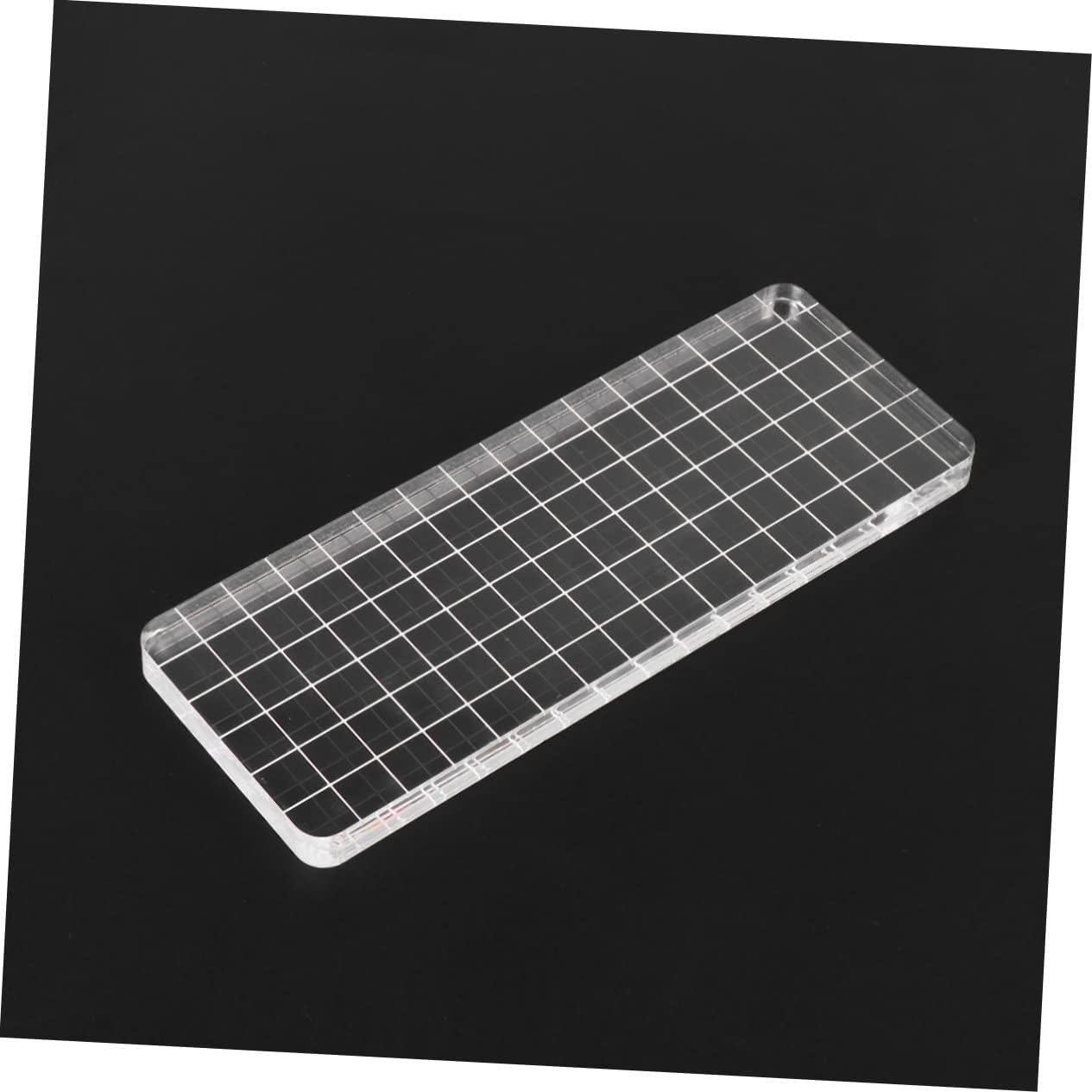 Scrapbooking Must-Have Acrylic Stamping Blocks Lines for Letter Stamps DIY Projects and Journaling Supplies Acrylic Handle Block Handle