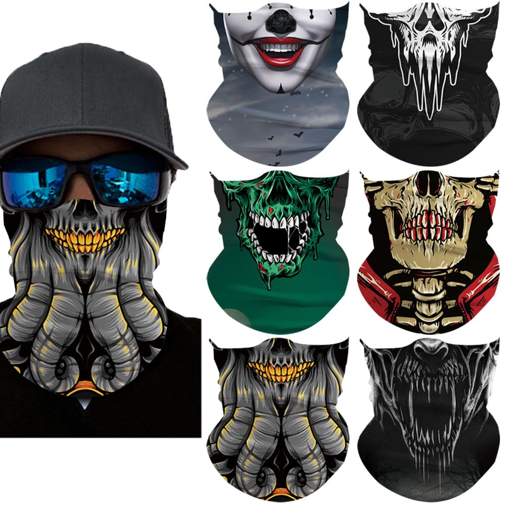 Neck Gaiter Mask,UV Protection Bandana Gator Face Cover Covering Mask,Tube Scarf,Neck Warmer Balaclava,Headband