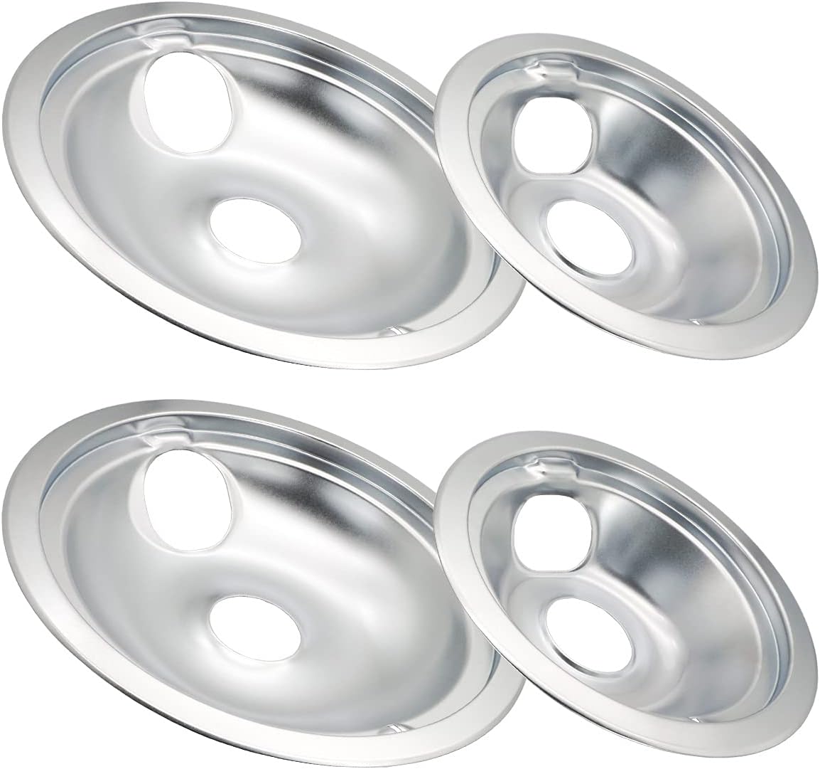 COZZIVITA W10196405 W10196406 – Sartenes De Goteo Para Estufa Eléctrica, Compatibles Con Whirlpool Electric Range Thickening Para Evitar Doblado