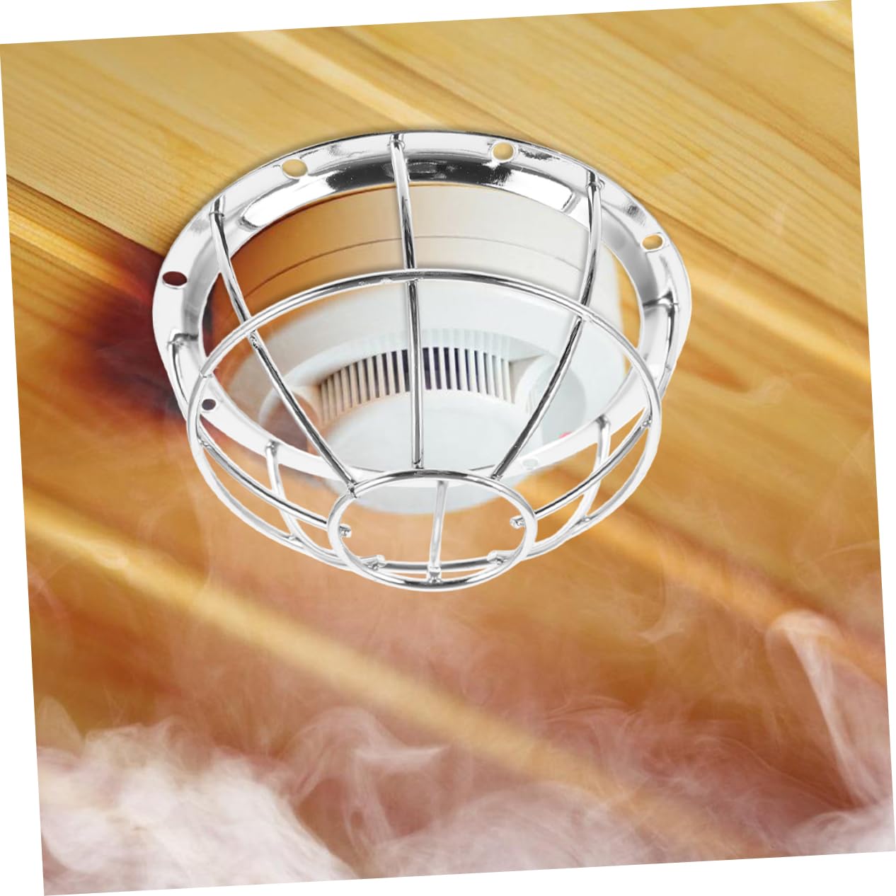 PartyKindom 10pièces Couvercles De pour Détecteurs De Fumée Lot de Installation Facile Et Accessoires pour Sécurité Capteurs