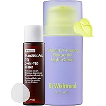 BY WISHTREND Bakuchiol Retinal Night Cream & Mandelic Acid 5% Water Set