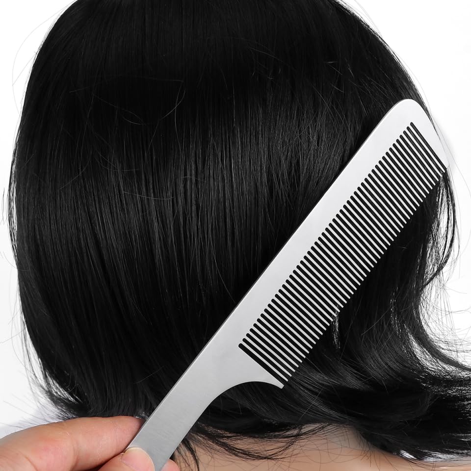 Peine profesional de titanio antiestático para peluquería miniatura 6