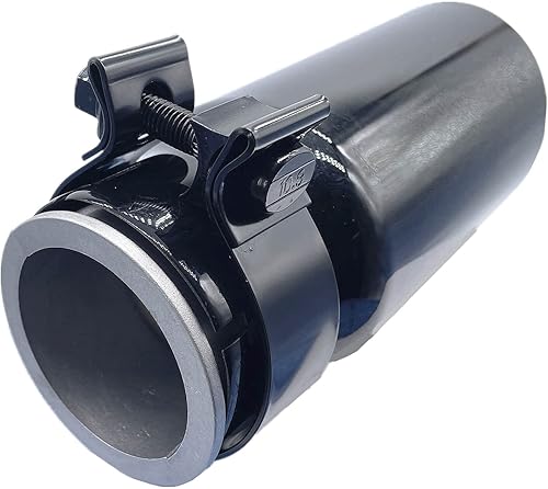 Silenciador de tubo cromado negro para tubo de escape compatible con Toyota Tacoma 2005-2022 reemplaza PT932-35180-02 PT9323518002