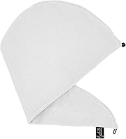 Vista 12 de Elizabeth Roberts Toalla de pelo 100 % algodón, estilo turbante esencial, para mujeres y hombres, todo tipo de cabello y estilos, aguamarina