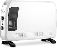 Ufesa Polux Convector Eléctrico desde 750W a 1200W con Función Turbo, 3 Niveles de Potencia y Sistema de Seguridad, Asa de Transporte, Calefactor Bajo Consumo, Blanco