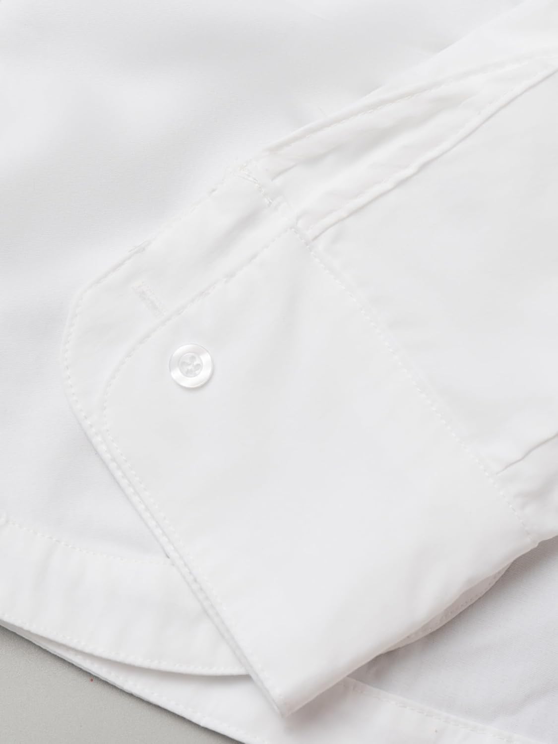 Women's Long Sleeve Ruched Shirt Front Hook & Eye Closure Blouse with Button Cuffs, Casual & Office Wear Tops - Image 9