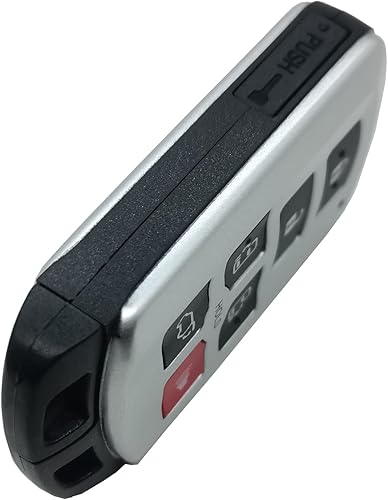 Miniatura 3 de Funda para llavero inteligente con control remoto de entrada sin llave para Toyota Sienna HYQ14ADR con llave en blanco (plateado)