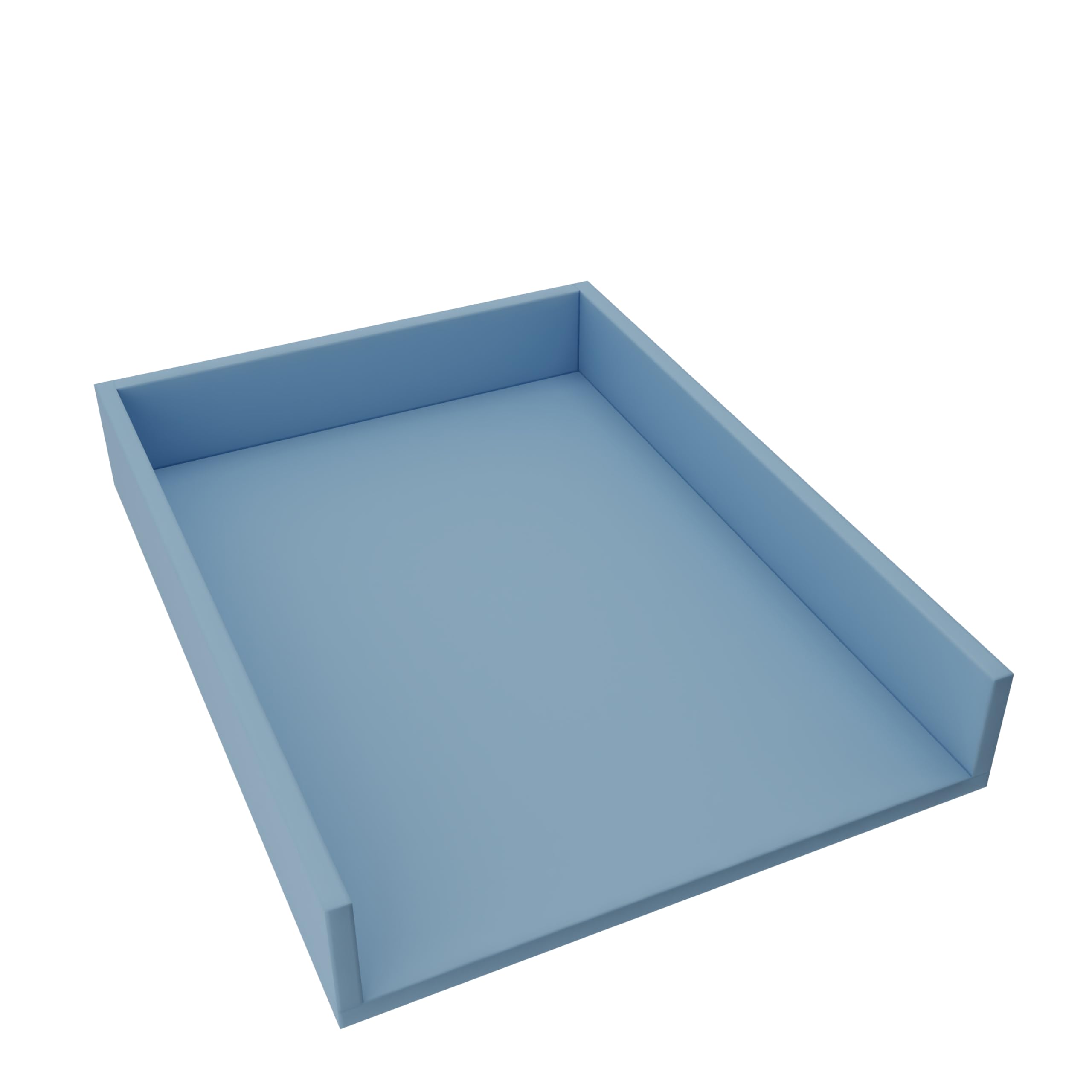 regalik Wickelaufsatz Universal, Wickeltischaufsatz für Kommoden in beliebiger Breite, Abnehmbar Wickelkommode aufsatz, Gerade Frontplatten, Blau, 72cm x 54cm
