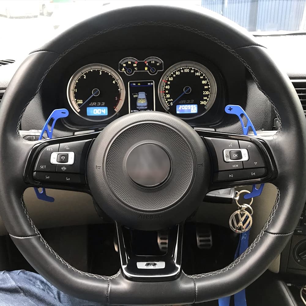 Paddle Shifter Extensions do VW Golf GTI MK7 R-line GTD GTE POLO GTI Scirocco 2019 metalowe czerwone