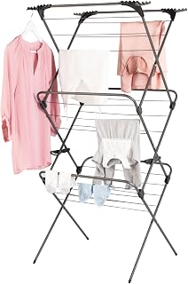 Minky Premium Sure Grip 3 Tier Airer, Stainless Steel, Gun Metal, Standard Size