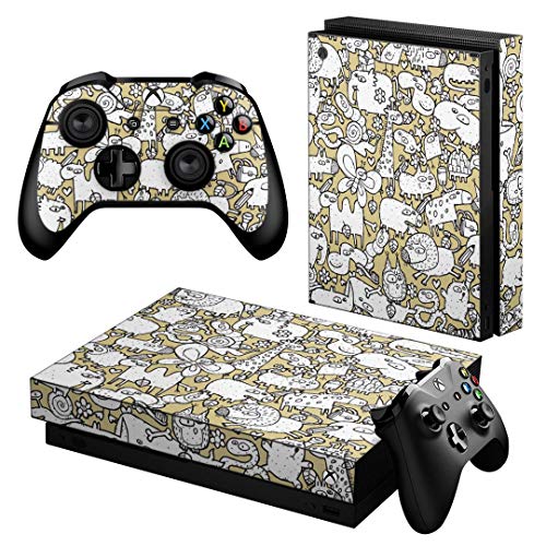 igsticker Xbox One X ��p �X�L���V�[�� ���ʁE�V�ʁE��ʁE�R���g���[���[ �S�ʃZ�b�g �G�b�N�X�{�b�N�X �V�[�� �ی� �t�B���� �X�e�b�J�[ 006800