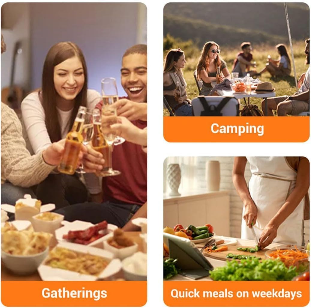 Multifunctional Large Capacity Non-Stick Pressure Cooker, 8 Qt Large Micro Pressure Cooker Pot with Clear Glass Cover, Fast & Even Heat, Anti-Scalding Handle Cooking Pot for All Stovetops (Gray)