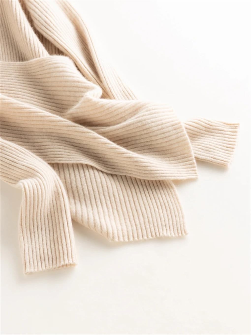 Hamthuit Jersey De Cachemira con Cuello En V De Punto Acanalado para Mujer Jersey para Mujer Suéteres De Lana Fina