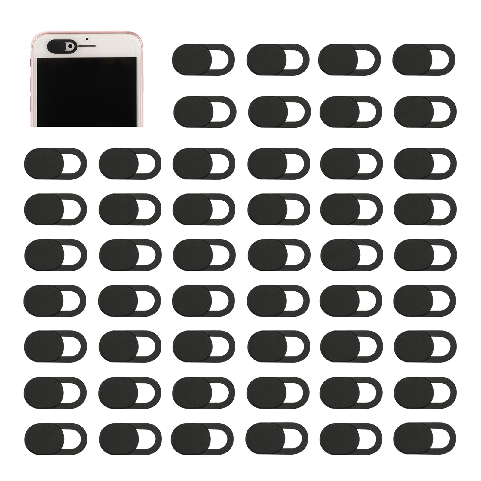 50 Pezzi Copri Webcam, Webcam Cover Slider, Ultra Sottile Camera Cover, per Computer Portatile, Computer, Smartphone, Tablet, Protezione Efficace per la Vostra Privacy