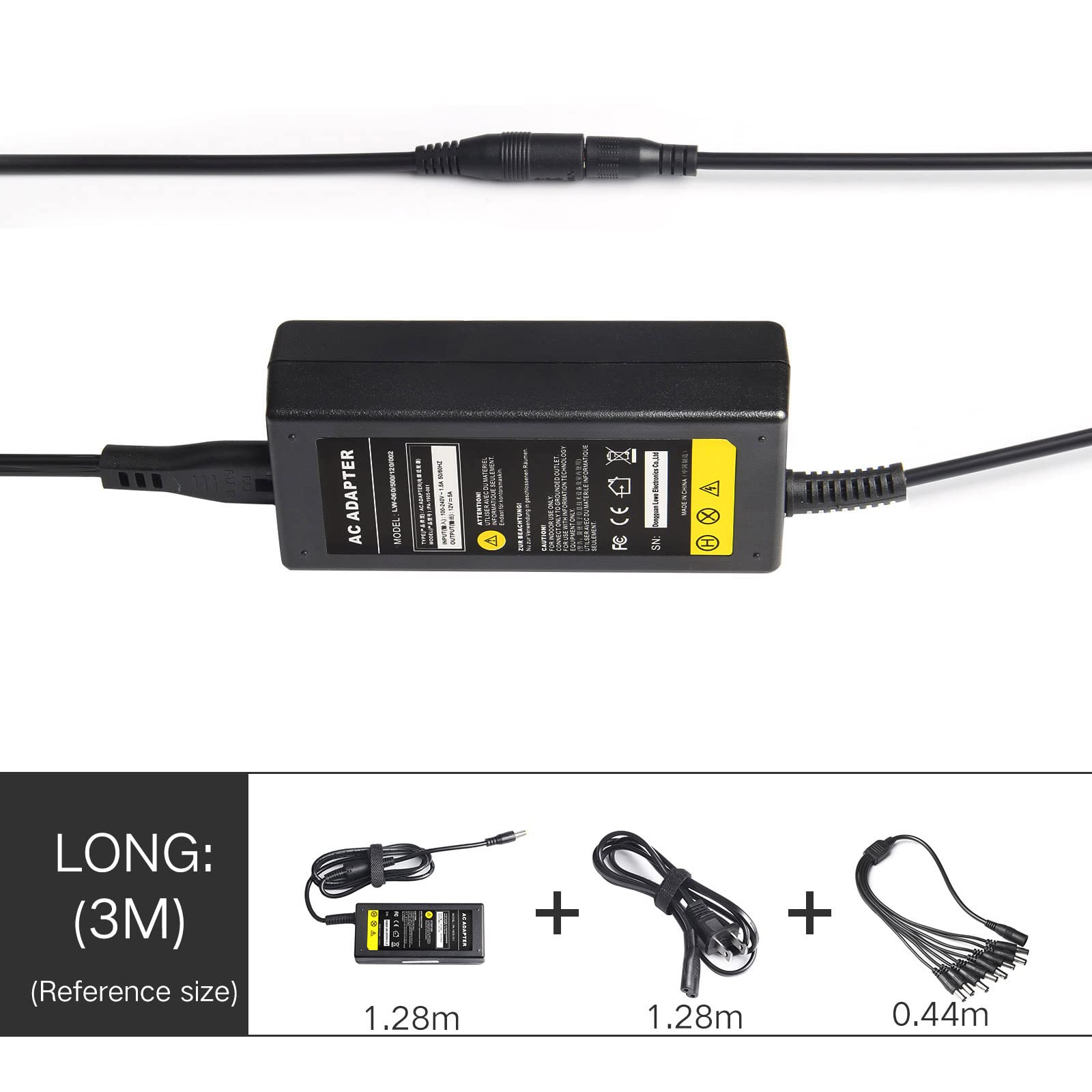 2-Pack 8 Channel CCTV Security Camera Power Supply Splitter 1 Female To 8 Male 5 5mm X 2 5mm Compatible With 5 5mm X 2 1mm For Cctv Security Cameras Nvr 2-Pack 8 Channel CCTV Security Camera Power Supply Splitter 1 Female To 8 Male 5 5mm X 2 5mm Compatible With 5 5mm X 2 1mm For Cctv Security Cameras Nvr