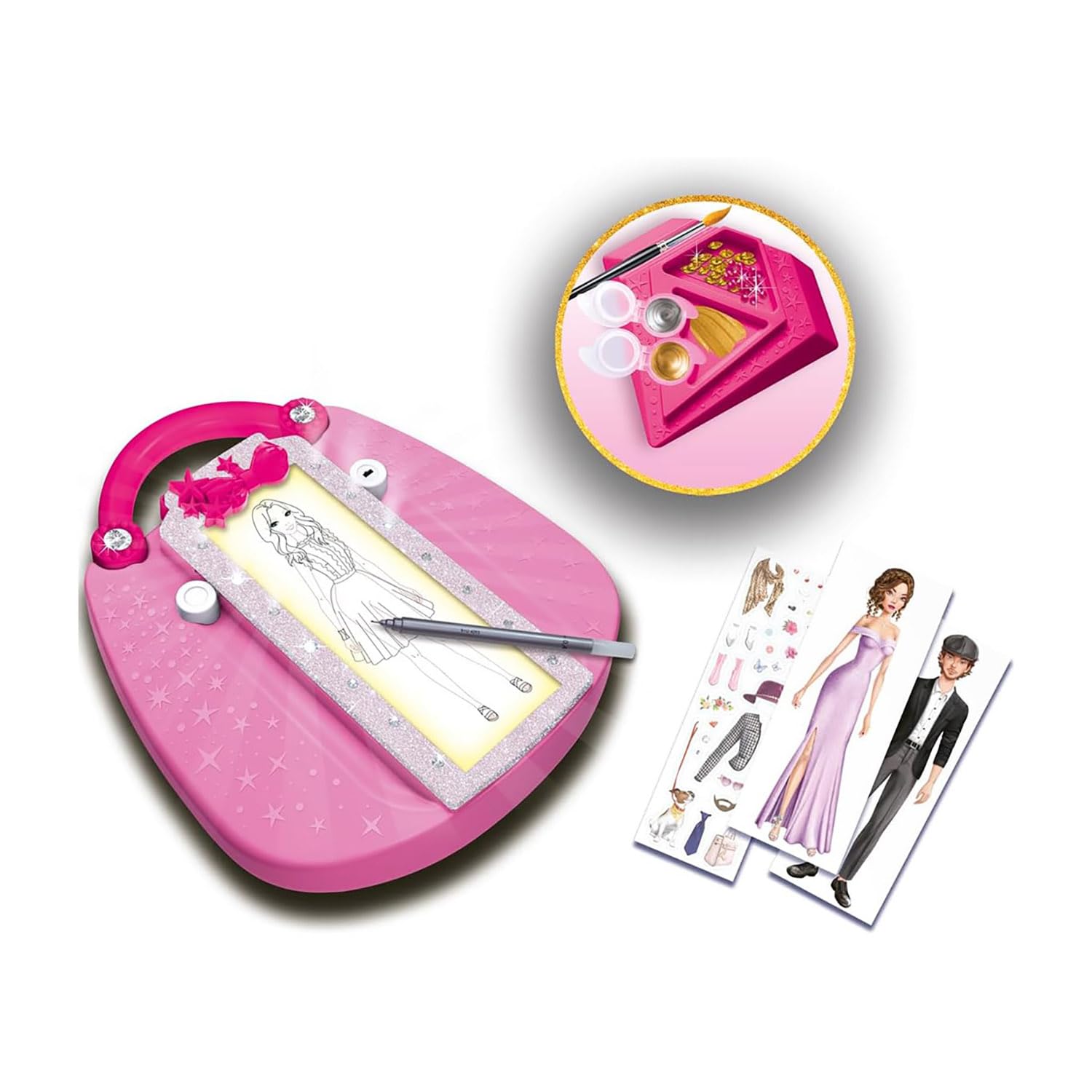 Ravensburger - Fashion Designer : tenues de soirée, jeu pour enfants de 6 ans et plus, créez et concevez des ensembles de mode, des accessoires, des
