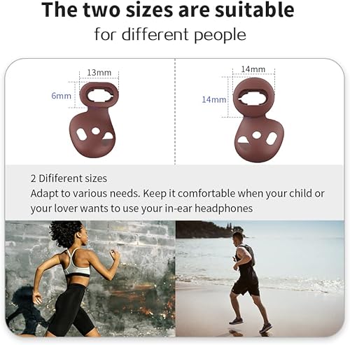 Miniatura 3 de Samsung Galaxy Buds Live - Almohadillas de silicona antideslizante para los oídos, compatible con Samsung Galaxy Buds Live Auriculares (marrón) (2