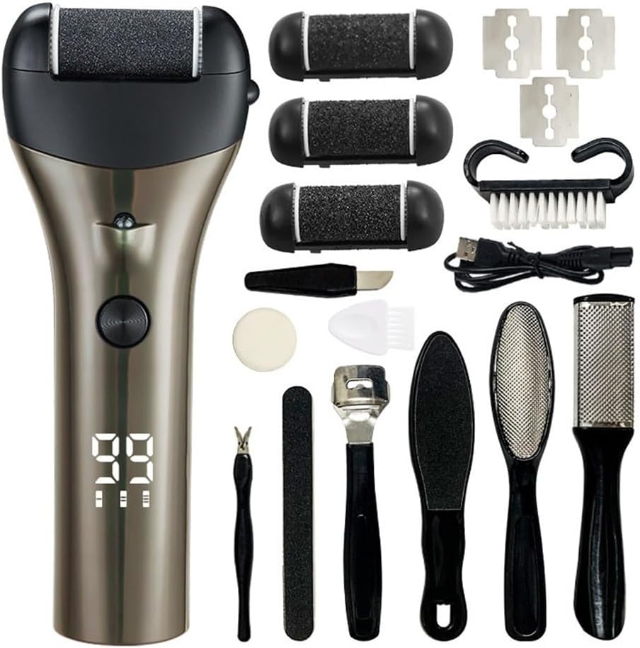 Digital Charging Foot Trimmer Set for Washing Calluses and Grinding Feet