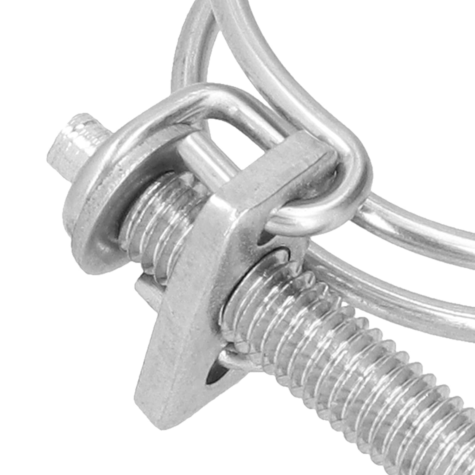 MISPIRE 25-Pack 2 Inch Stainless Steel Cable Clamps With Rubber - 304 SS R-Type Hose/Wire Clamps