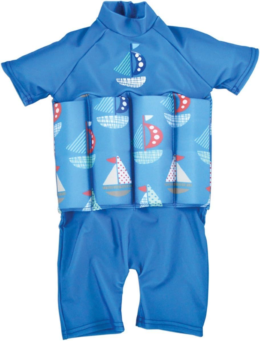 Splash About Collections UV (SPF50+) Sun Protection Float Suit with Adjustable Buoyancy (Set Sail, 4-6 Years (Chest: 61cm | Length: 43cm))