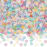 OLYCRAFT 9500pcs Paw Print Glitter Sequins 6x7mm Resin Fillers Cat Paw Sequin Nail Art Decorations Resin Epoxy Fillers Art Craft Paint Glitters for Jewelry Making DIY Crafting Manicure Decorations