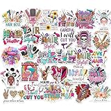 30PCS Hairstylist Stickers Pack – Waterproof Vinyl Hair Stylist & Salon Quotes Decals for Water Bottle, Laptop, Phone – Cute Beauty Salon Stickers for Stylists & Cosmetologists