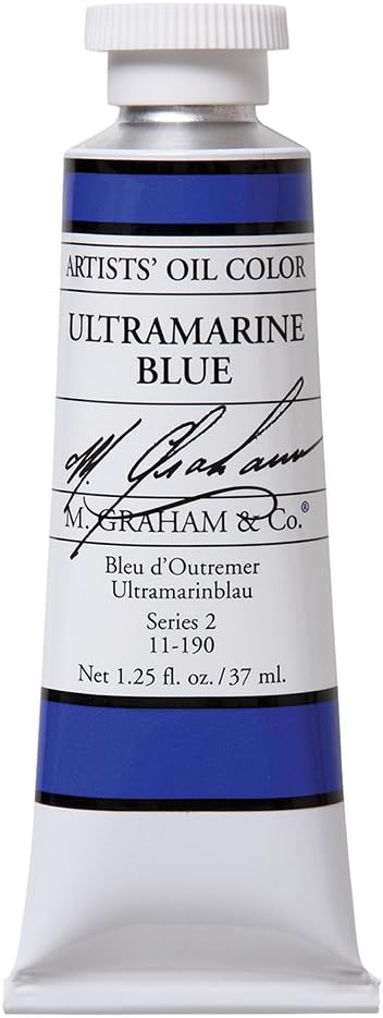 M. Graham Artist Oil Paint Ultramarine Blue 1.25oz/37ml Tube by M. Graham & Co.