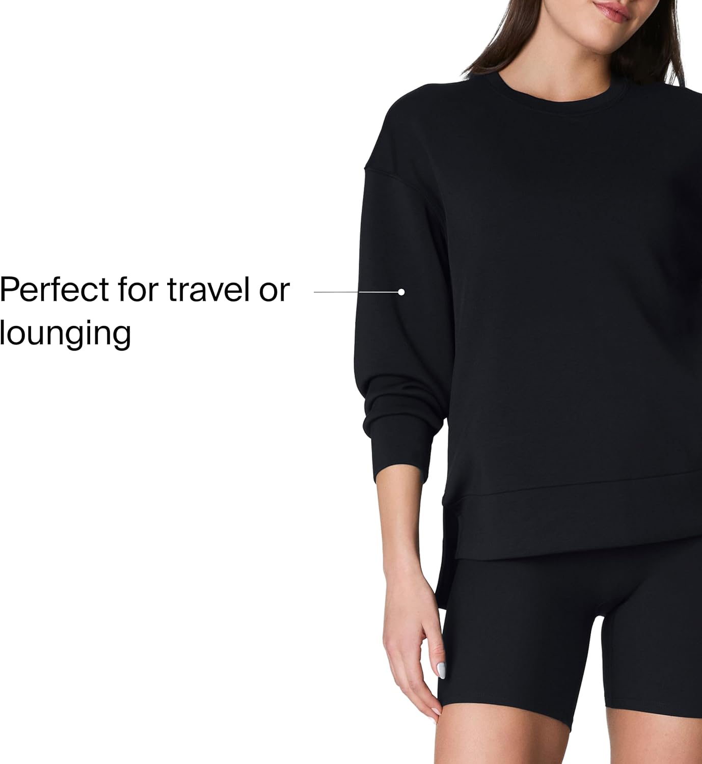 SPANX AirEssentials Crewneck Tunic - Below-Hip, Relaxed Fit - Offers UPF 50+ Protection