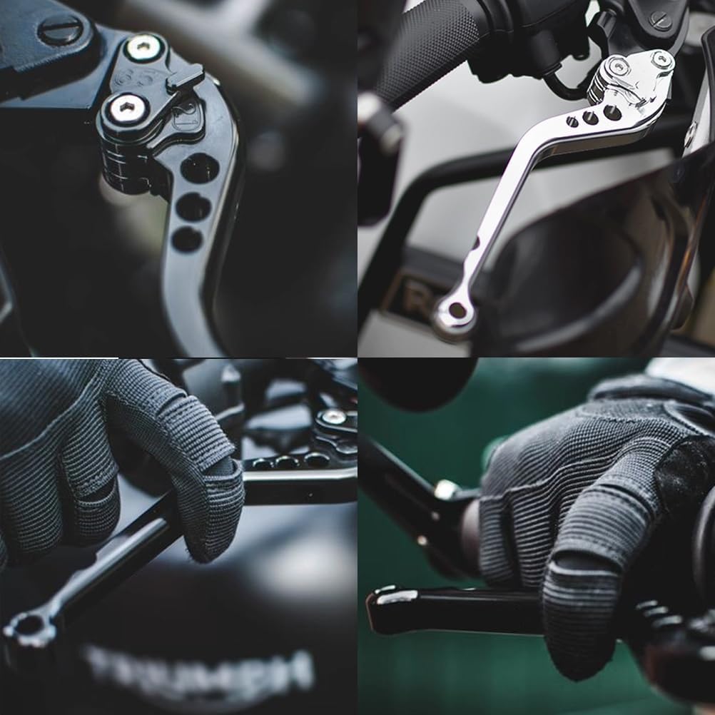 Long Brake Clutch Lever Sets CNC Aluminum Replacement for Kawasaki 2017-2024 Z650 Z900 Ninja 650R ER-6F Vulcan S 650 EN650 KLE650 Versys 650 KLZ1000 Versys 1000 ZX-4RR (A)
