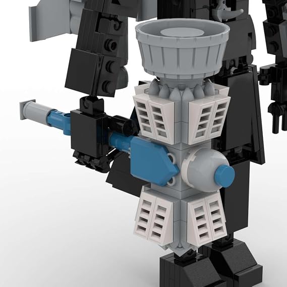 Upgraded Titan Photographer Building Blocks Toys, Skibidi Toilet Series Figure Models Reproducible Assembly Skibidi Toy Leveling Blocks Toys, Fun Educational Toys for Fans and Kids A