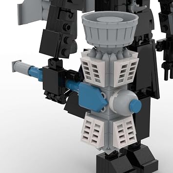 Upgraded Titan Photographer Building Blocks Toys, Skibidi Toilet Series Figure Models Reproducible Assembly Skibidi Toy Leveling Blocks Toys, Fun Educational Toys for Fans and Kids A