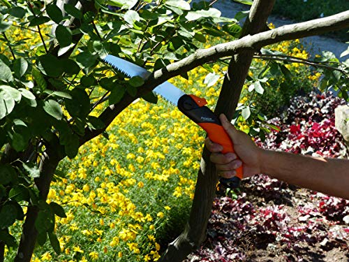 Garten Primus Klappsäge Hai-Speed, schwarz/orange, 22,8 x 7,3 x 2,4 cm, 02010