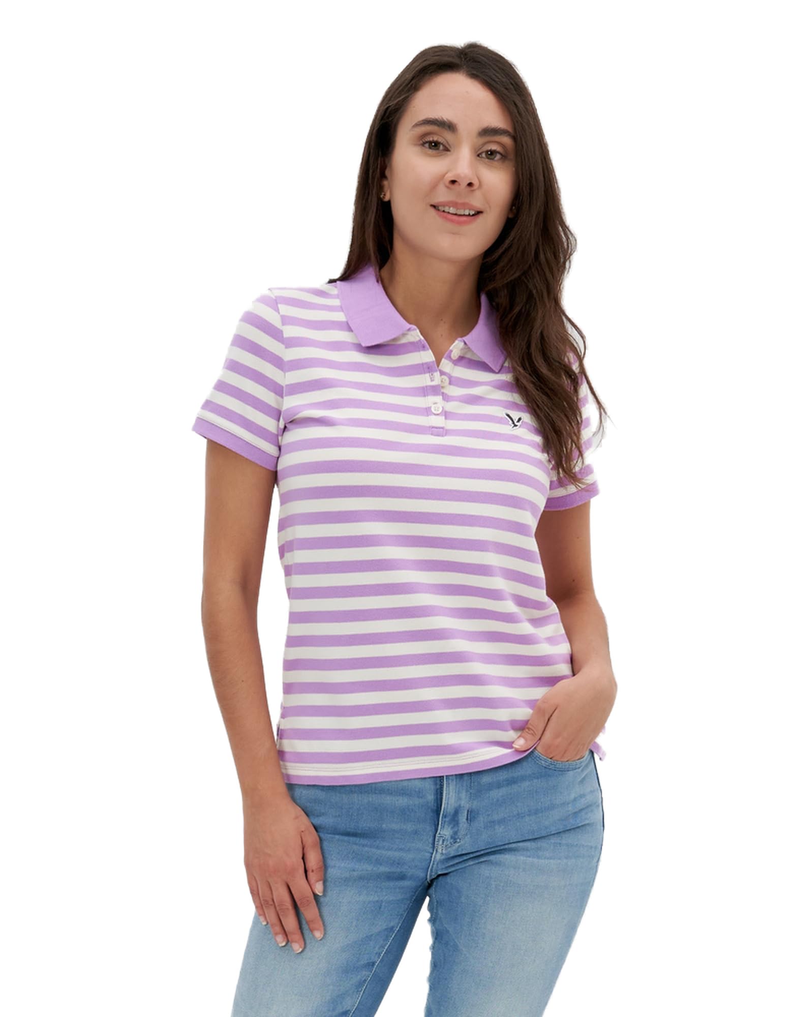 American EagleWomens U-0364-8842-500 Polo Tee