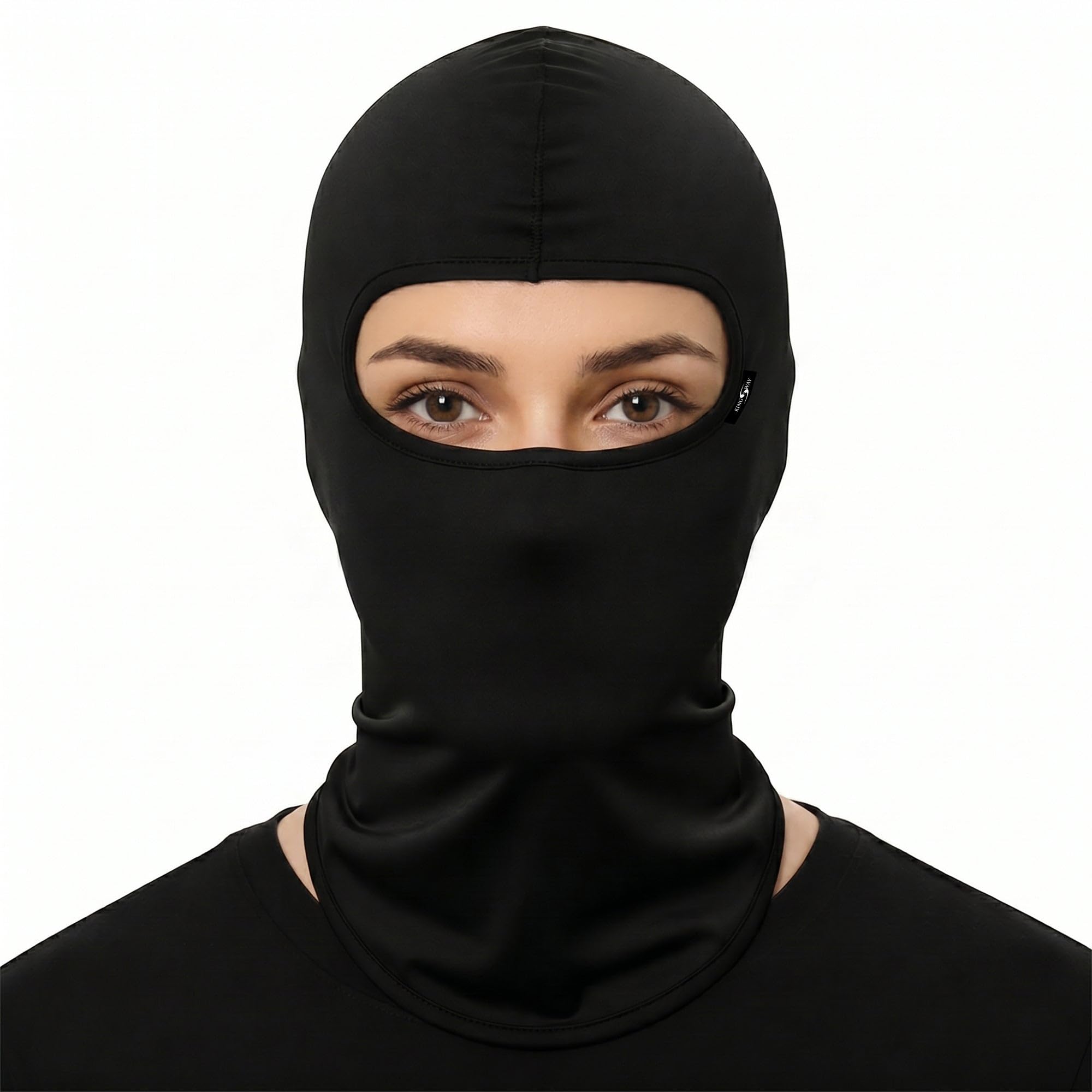 Kingsway® Full Face Cover Mask Use for Multi-Sports Activities, 4 Way Stretch, Quick Dry, Sweat Absorbing Fabric Helmet Liner, Biker Protective Riding Gear Balaclava for Women-picture-39