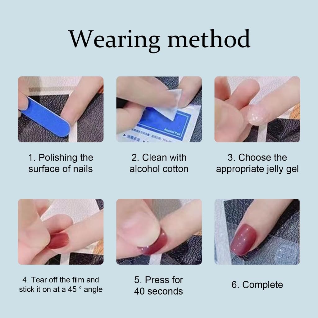 Detachable Butterfly Artificial Nails Coffin False Nails Long Ballerinas False Full Cover Tips