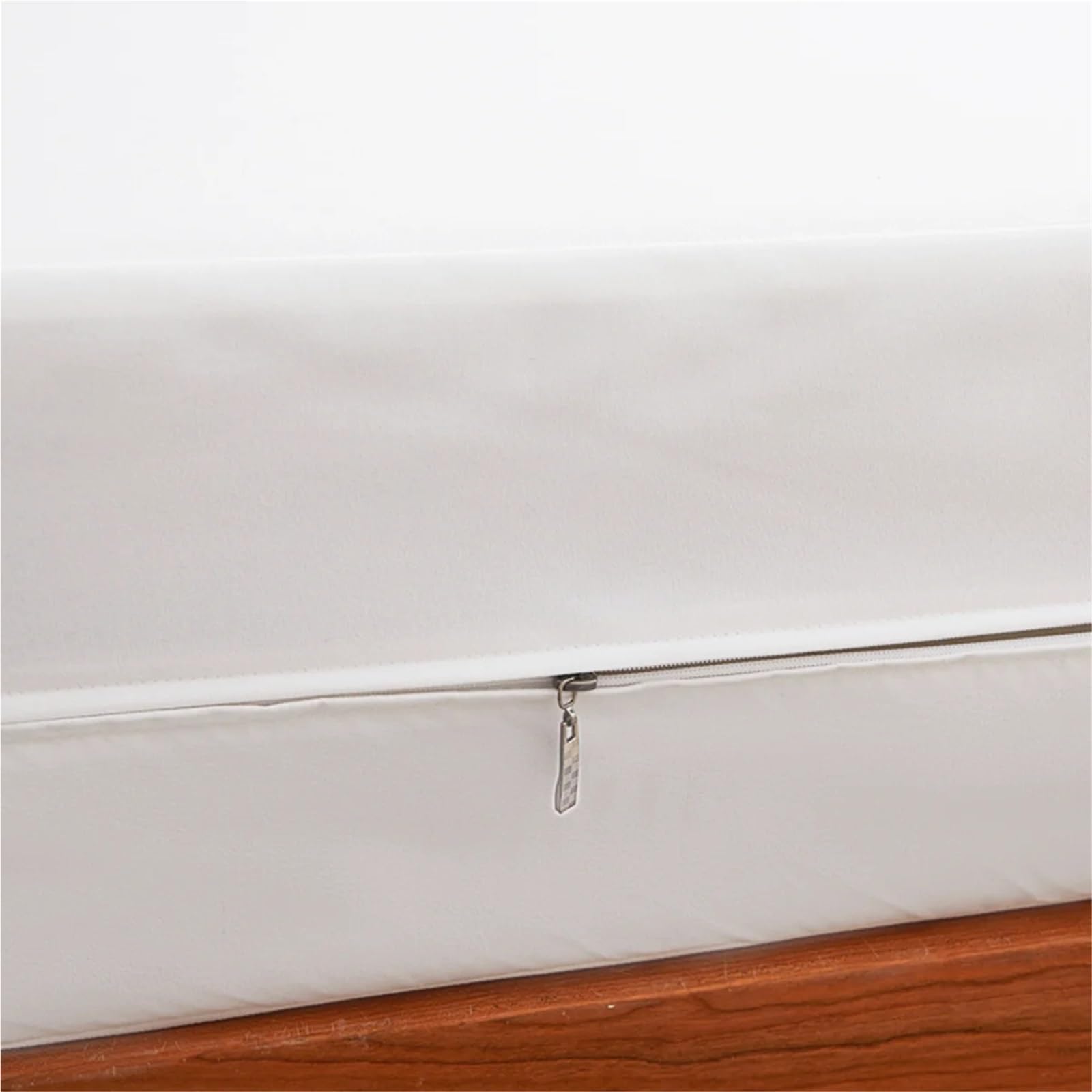 Funda Colchón Protector de colchón Impermeable con Cremallera Funda Suave, Transpirable y silenciosa, Queen/King(Grey,120x200x28cm)
