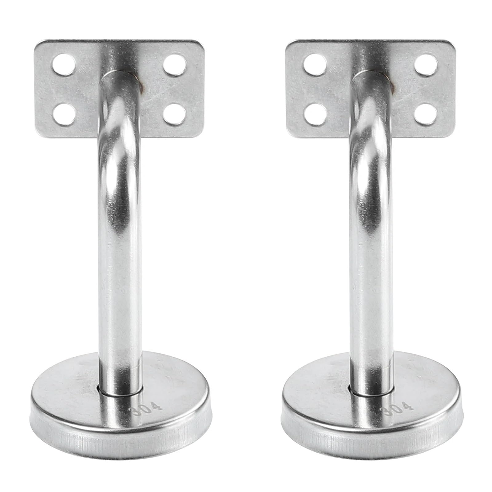 VAYEODEYU Stainless Steel Handrail Brackets 10pcs H Rail Holder Wall Mounted Stair