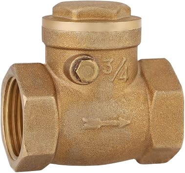 DN20 Brass Female Thread Check Valve with 232PSI Check Valve Prevent Water Backflow DN20
