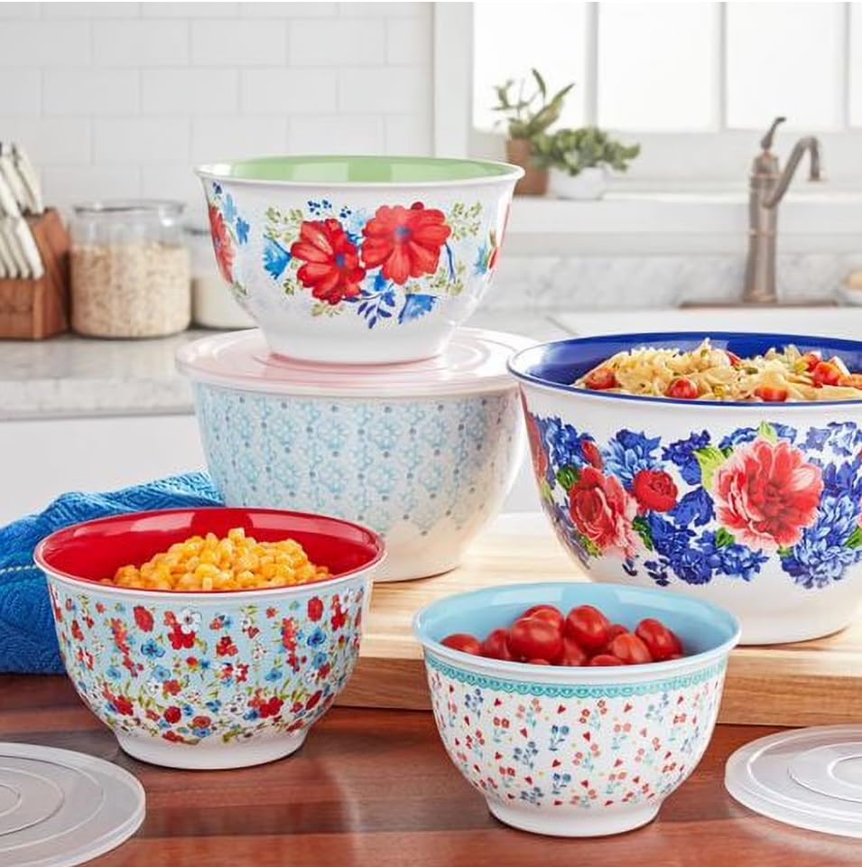Melamine Mixing Bowl Set (Heritage Florl)