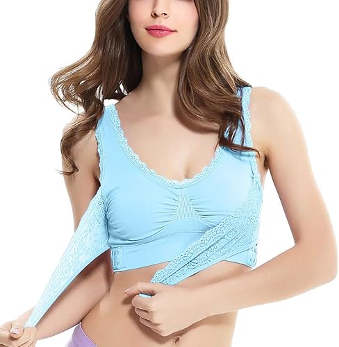 Miniatura 7 de Kendally Bras for Older Women, Kendally Bra, Comfy Corset Bra Front Cross Side Buckle Lace Bras, Kendally Bras for Women
