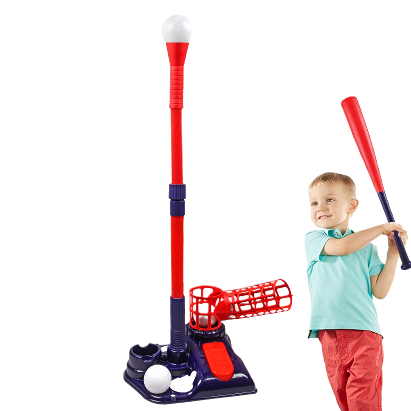 Máquina de lanzamiento automática, jarra de béisbol multifuncional para jóvenes, máquina de práctica para principiantes, juego deportivo de entrenamiento para niños