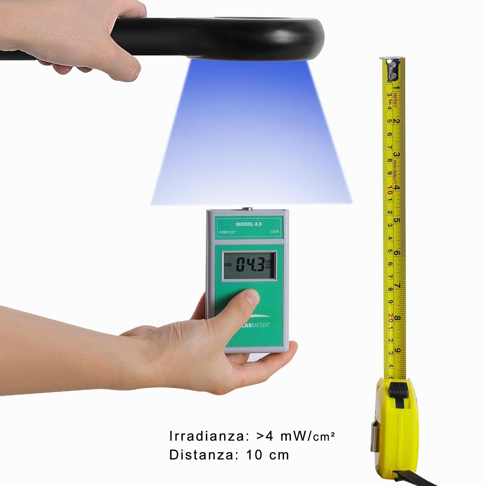 Lampada di Wood per analisi della pelle, LED UV Luce Nera