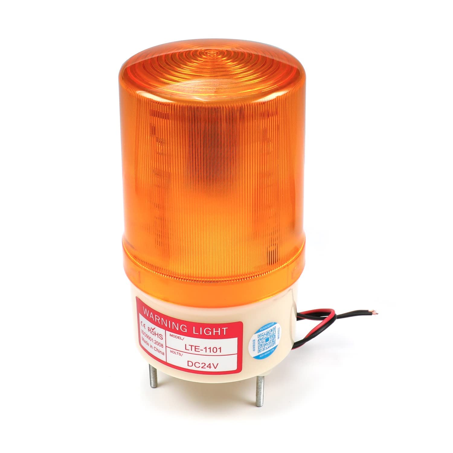 Othmro 1Pcs LTE1101J 110V 1W Warning Light, Industrial Signal Light Tower Lamp, Column LED Alarm Round Tower Light, Indicator Continuous Light, Plastic Electronic Part for Call Light with Sound Yellow : Industrial & Scientific