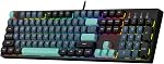 Redragon K582 SURARA RGB Clavier de jeu, 104 Clavier mécanique à clé N-Key encastré en ligne & Switches Rouge tranquilles, conception ergonomique et actionnement rapide pour le dactylographie et le jeu