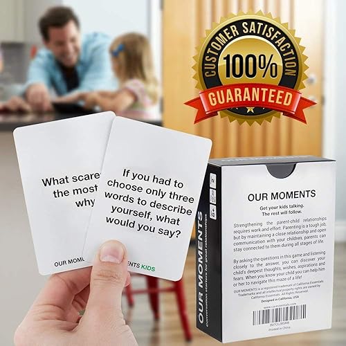 Miniatura 7 de OUR MOMENTS Niños: 100 tarjetas de inicio de conversación para familias y niños - Construcción de relaciones - Viaje en coche, viaje por carretera y