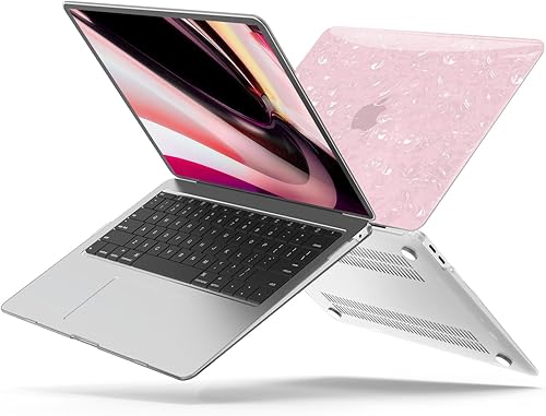 Miniatura 16 de B BELK Funda compatible con MacBook Air de 13 pulgadas 2022 2021 2020 2019 2018 M1 A2337 A2179 A1932, carcasa rígida de plástico + cubierta de Shiny