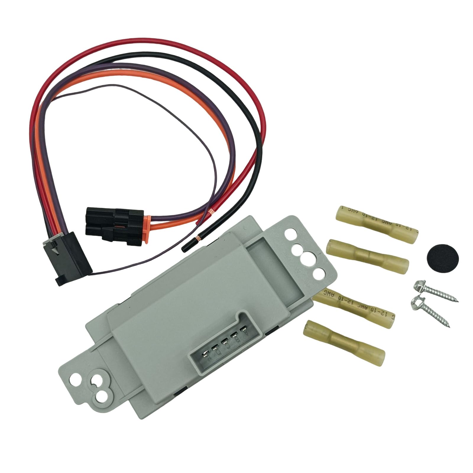 Buxuaaaa Accuracy Airflows Adjust Blower Motor Resistor Erosion Resistant Blower Speed Controllers For Automotives Aluminum Resistor Professional Speed Module