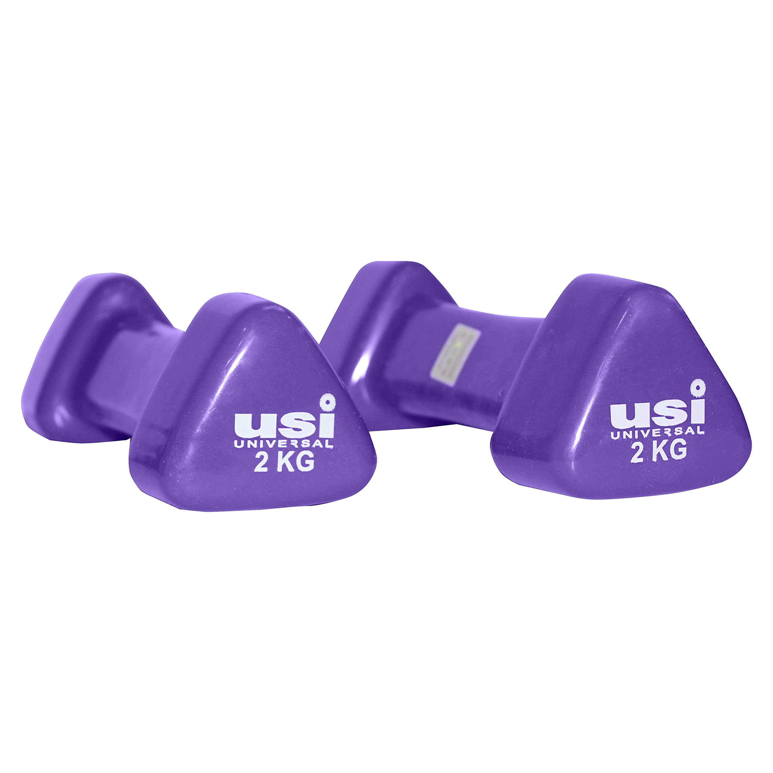 USI UNIVERSAL THE UNBEATABLE Dumbbells Set For Home Gym, Vinyl Dumbbells, VDB 2Kg Pair Hand Weight Vinyl Dumbbells, Dumbbell Set For Home Workout, Cast Iron, Vinyl Construction, Triangular Shape (B08NVG4MR5) Amazon Price History, Amazon Price Tracker
