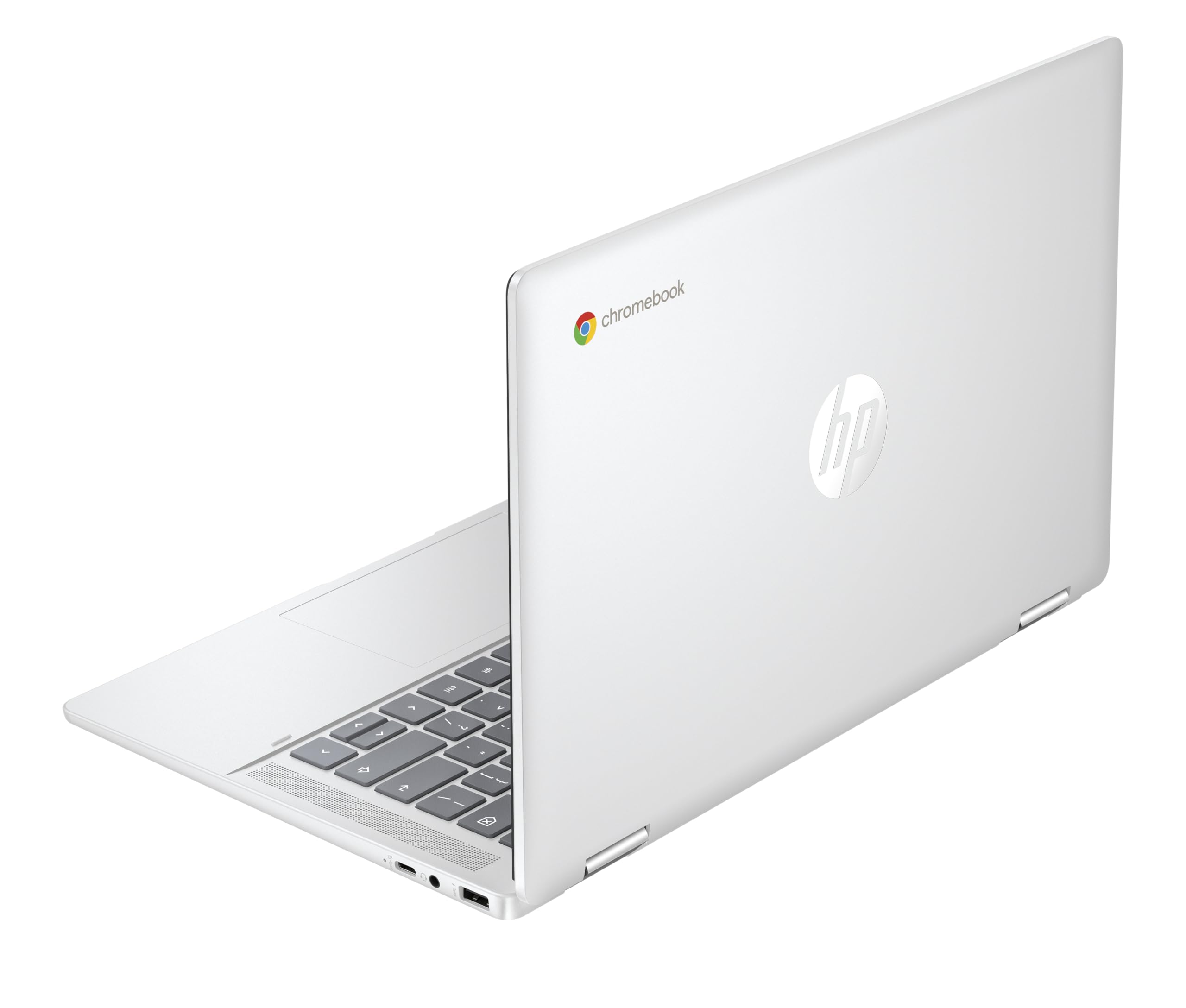HP Chromebook x360 14" HD Touchscreen Intel N100 4GB RAM 128GB ChromeOS QWERTZ Silber